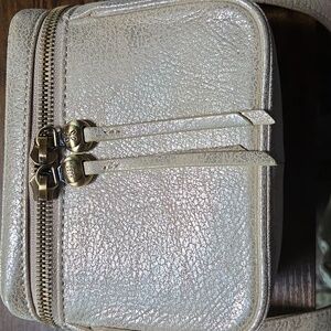 Hobo Pixie Leather Crossbody Pearlescent Leather